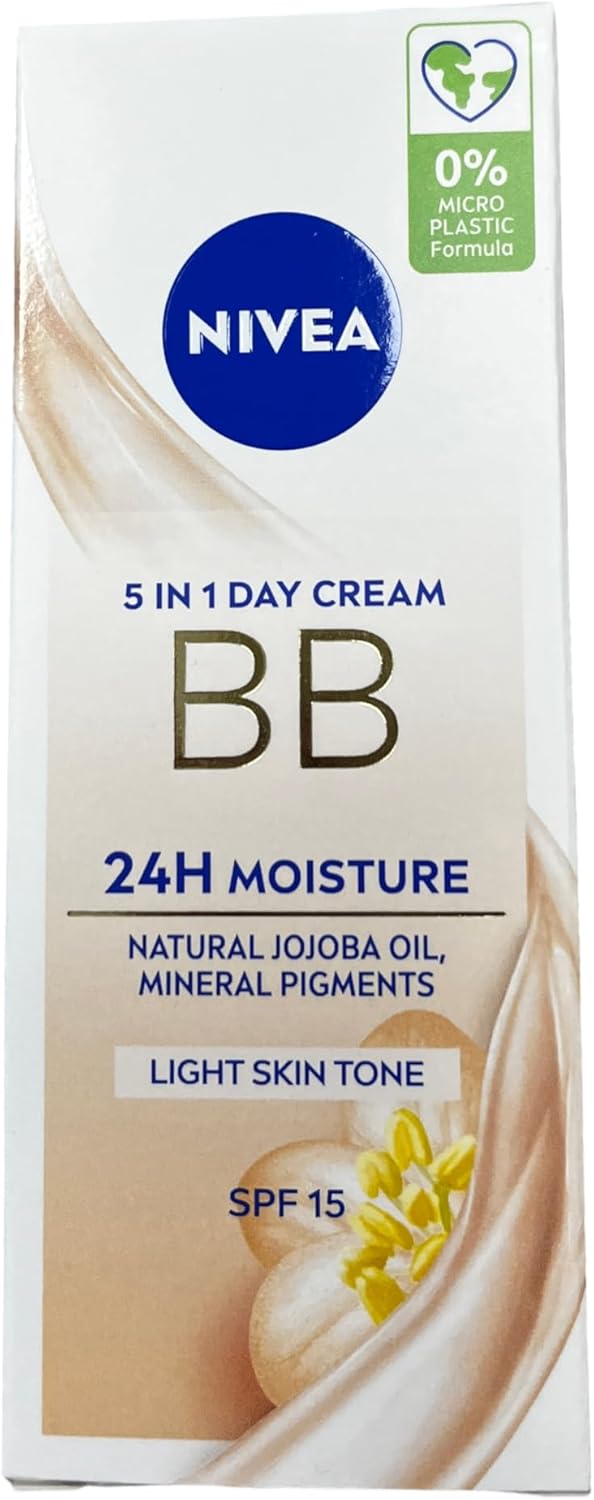 NIVEA 5in1 Day Cream BB, Light Skin Tone, SPF15, 50 ml