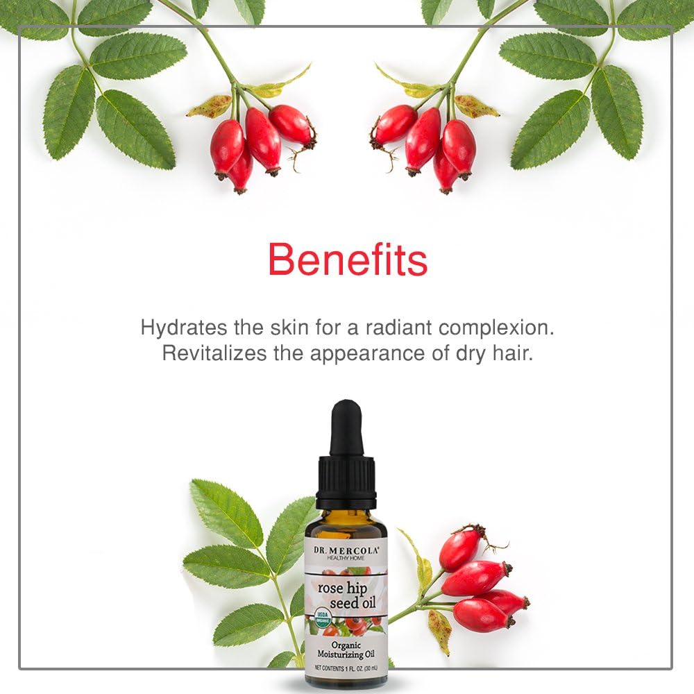 Dr. Mercola, Organic Moisturizing Oil, Rose Hip Seed Oil, 30 ml