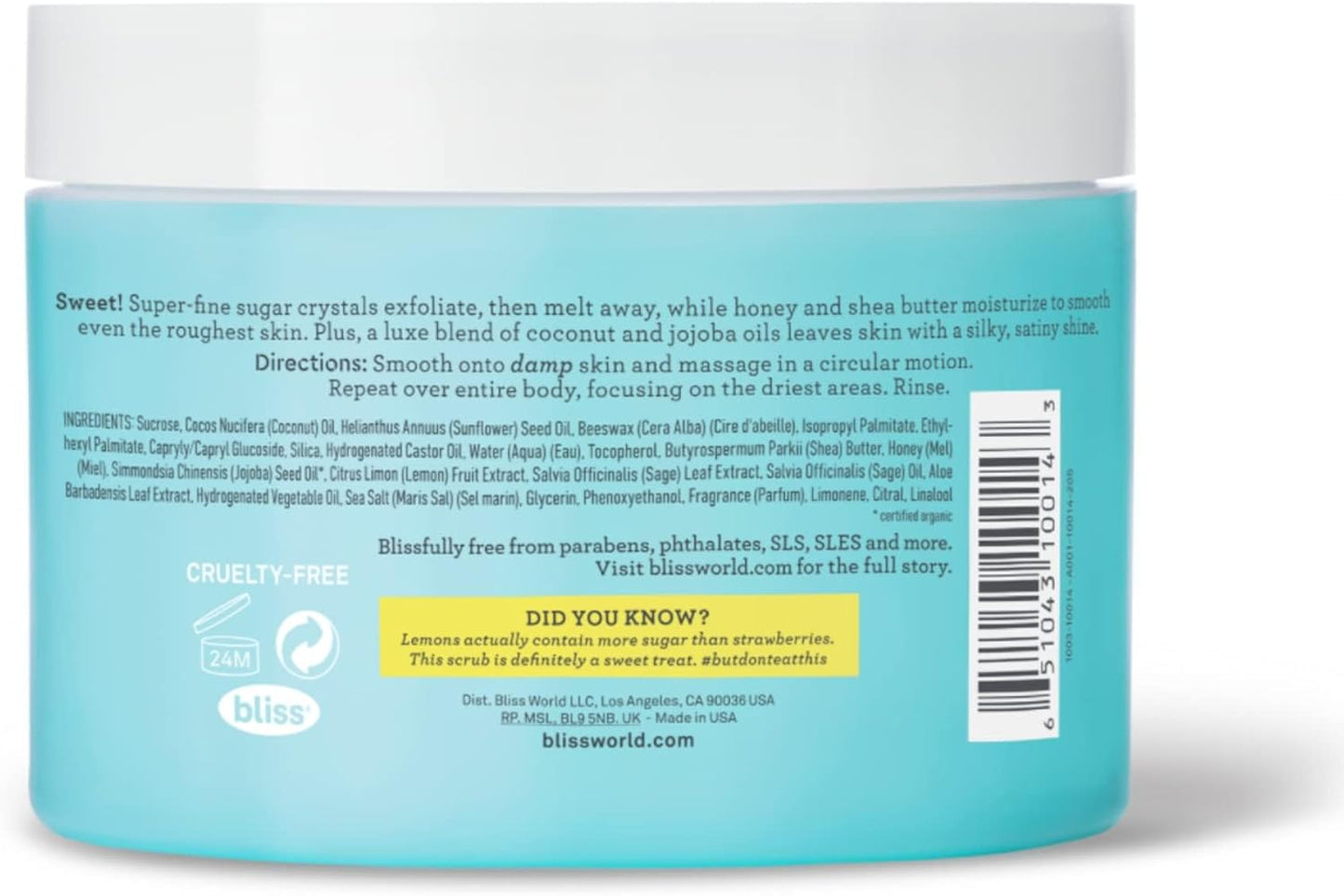 Bliss Lemon&Sage Satin-skin Body Polish 628 g