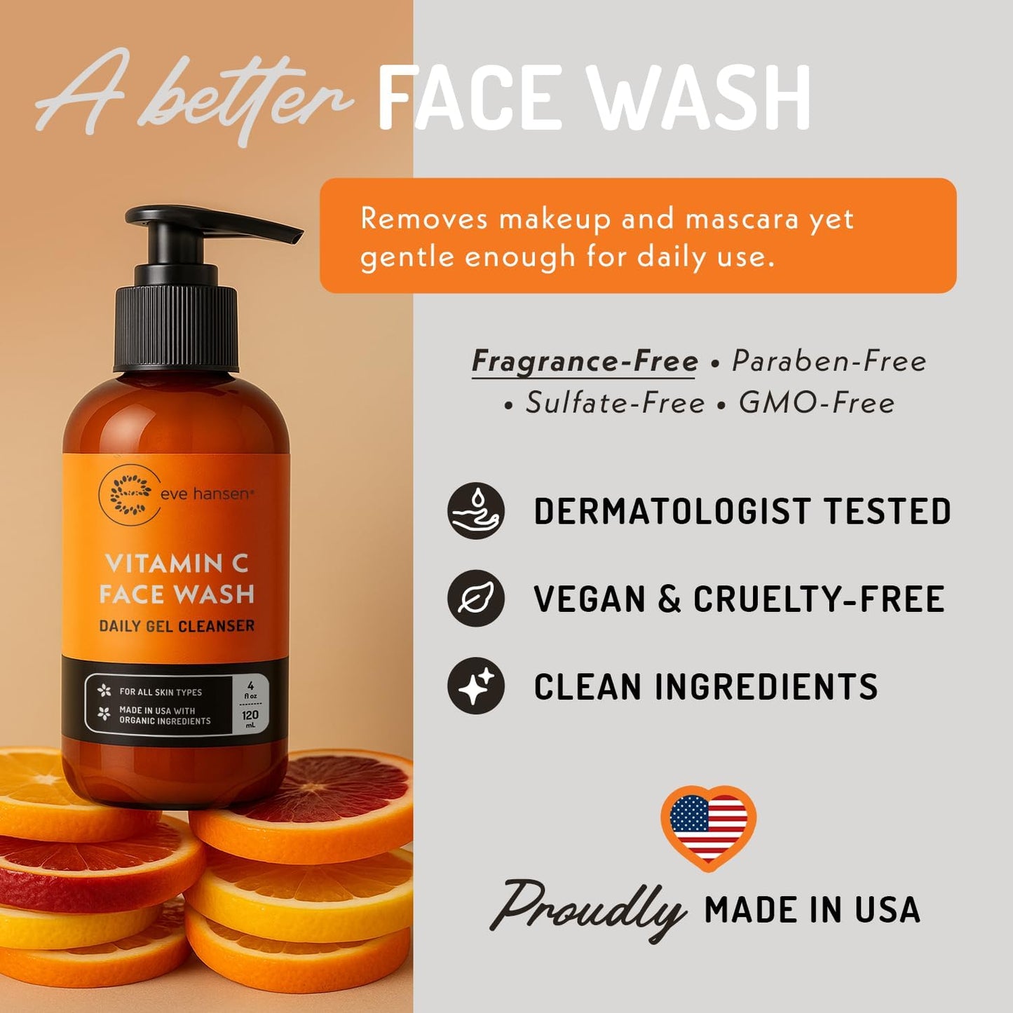 Eve Hansen Vitamin C Cleanser Face Wash, 240 ml
