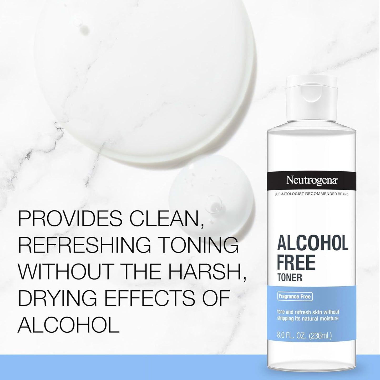Neutrogena Alcohol-Free Gentle Daily Fragrance-Free Face Toner, 236 ml