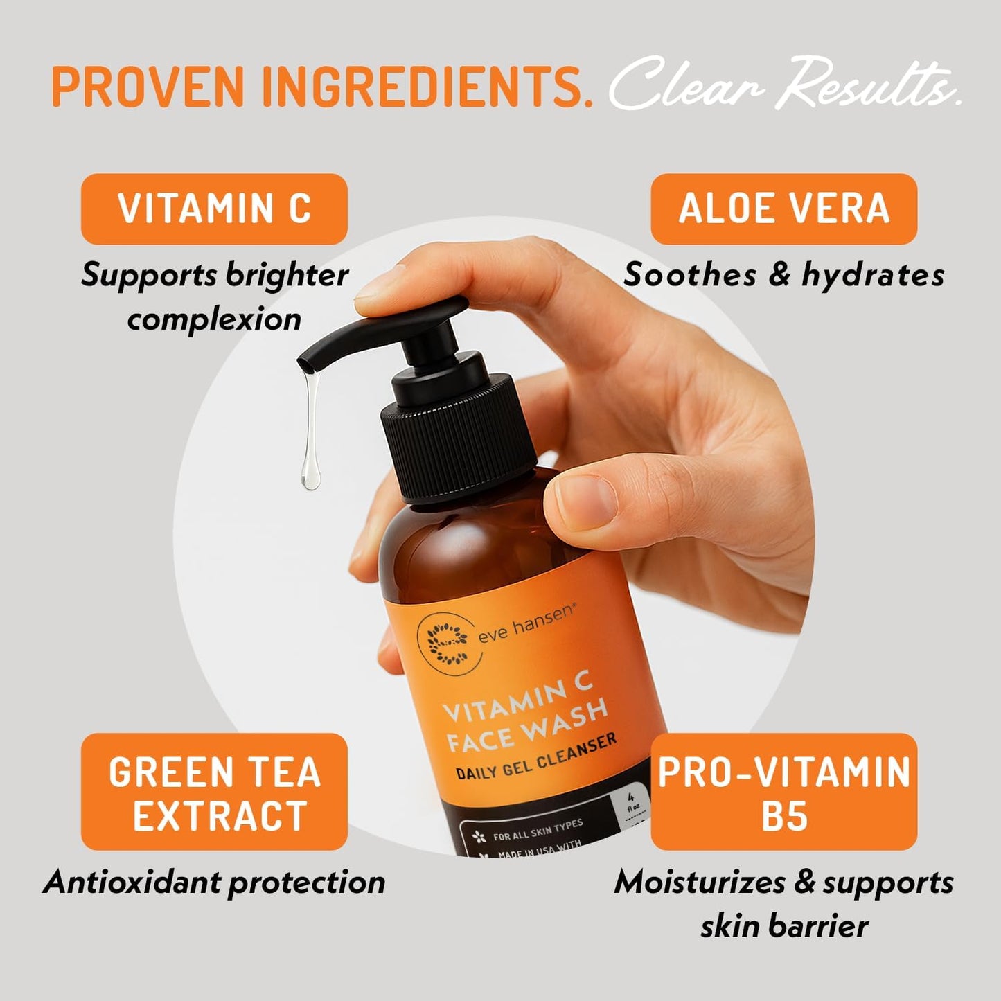 Eve Hansen Vitamin C Cleanser Face Wash, 240 ml