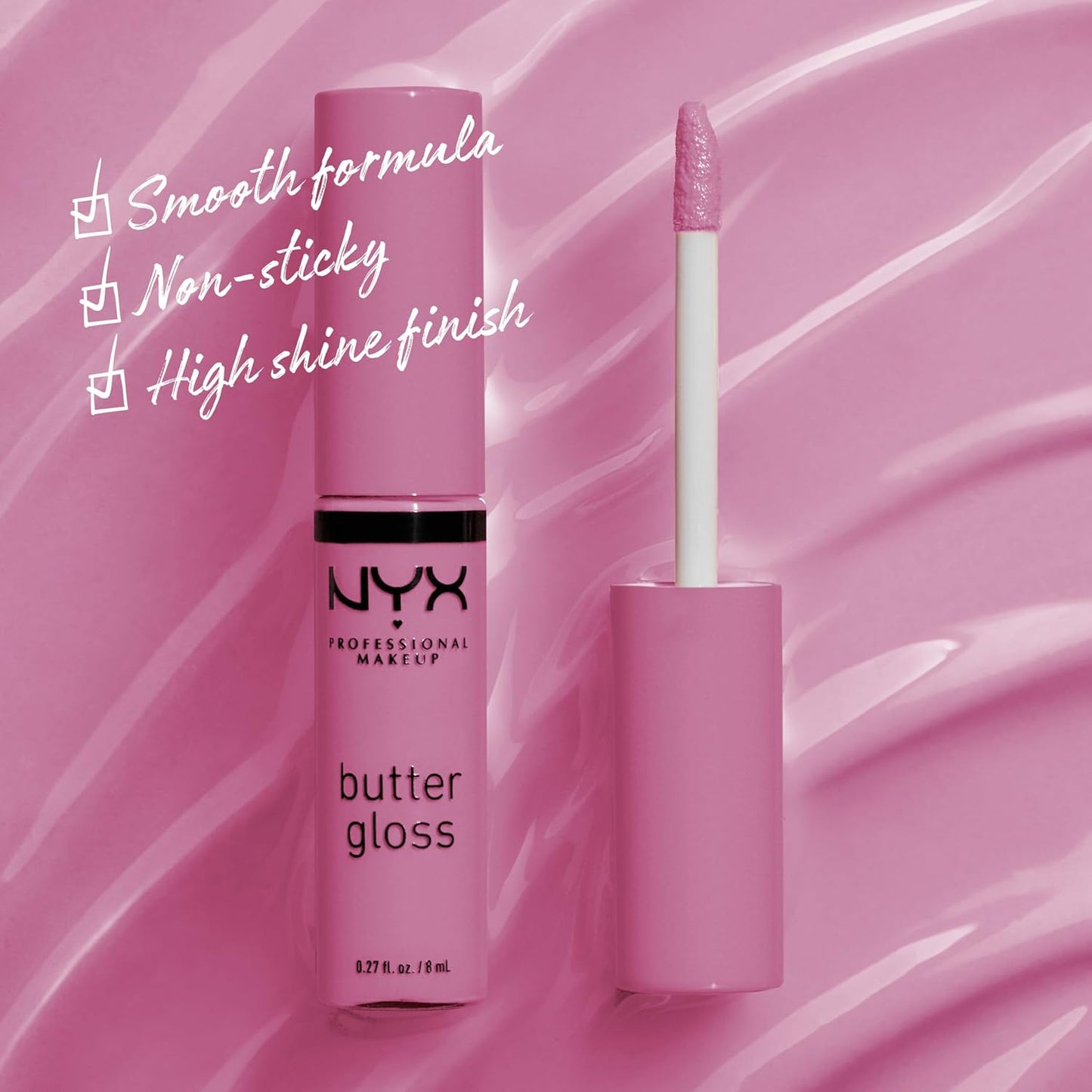 NYX PROFESSIONAL MAKEUP Butter Gloss, Eclair 02, 8 ml