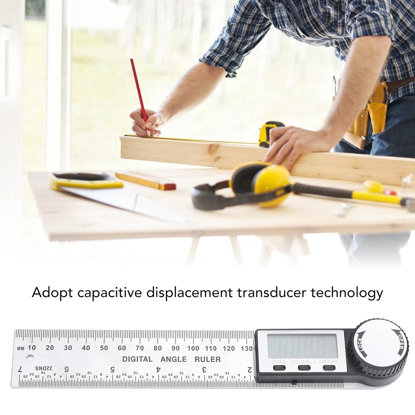 Digital Angle Ruler Stainless Steel