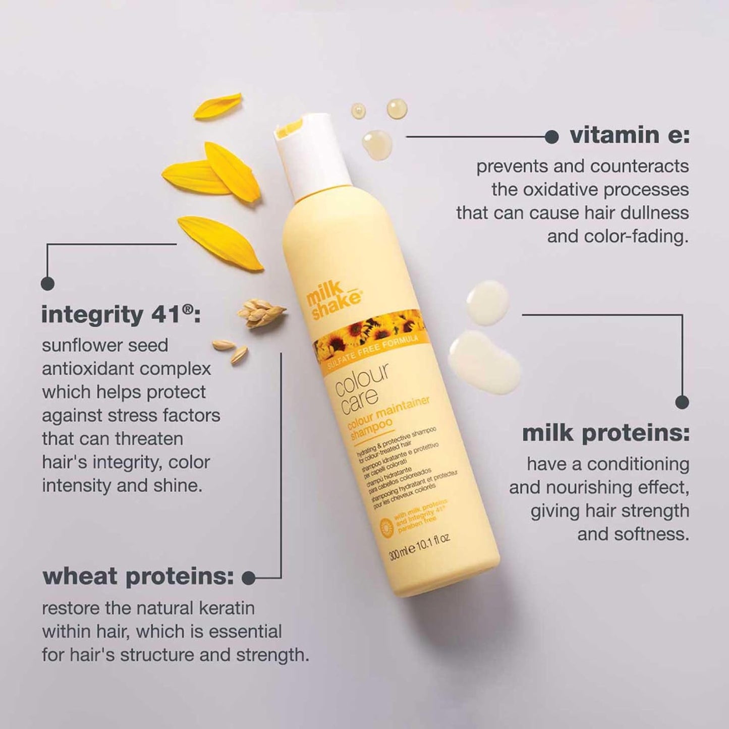 Milk Shake Colour Care, Colour Maintainer Shampoo, 300 ml