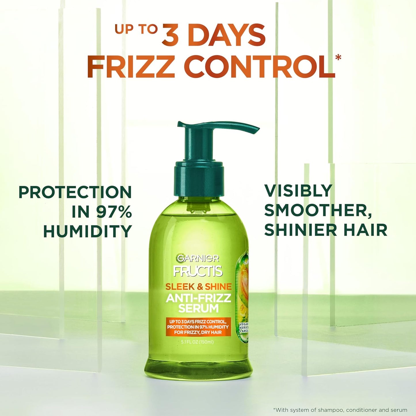 Garnier Fructis Sleek and Shine Anti-Frizz Serum, 150 ml