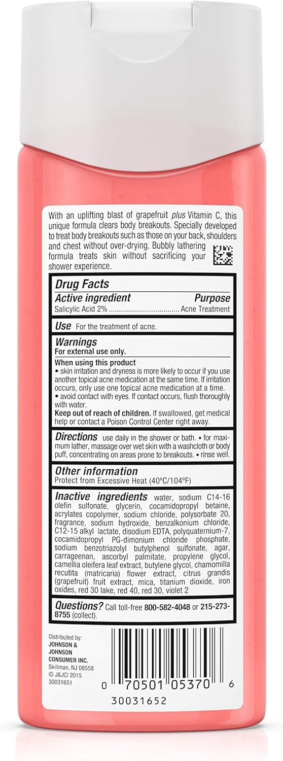 Neutrogena Body Clear Body Wash Pink Grapefruit, 250ml
