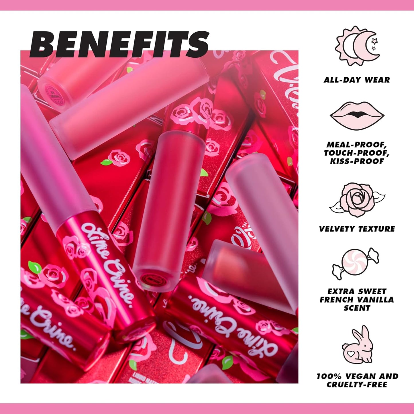 Lime Crime Velvetines Long Lasting Liquid Matte Lipstick - Wicked, 2.6 ml
