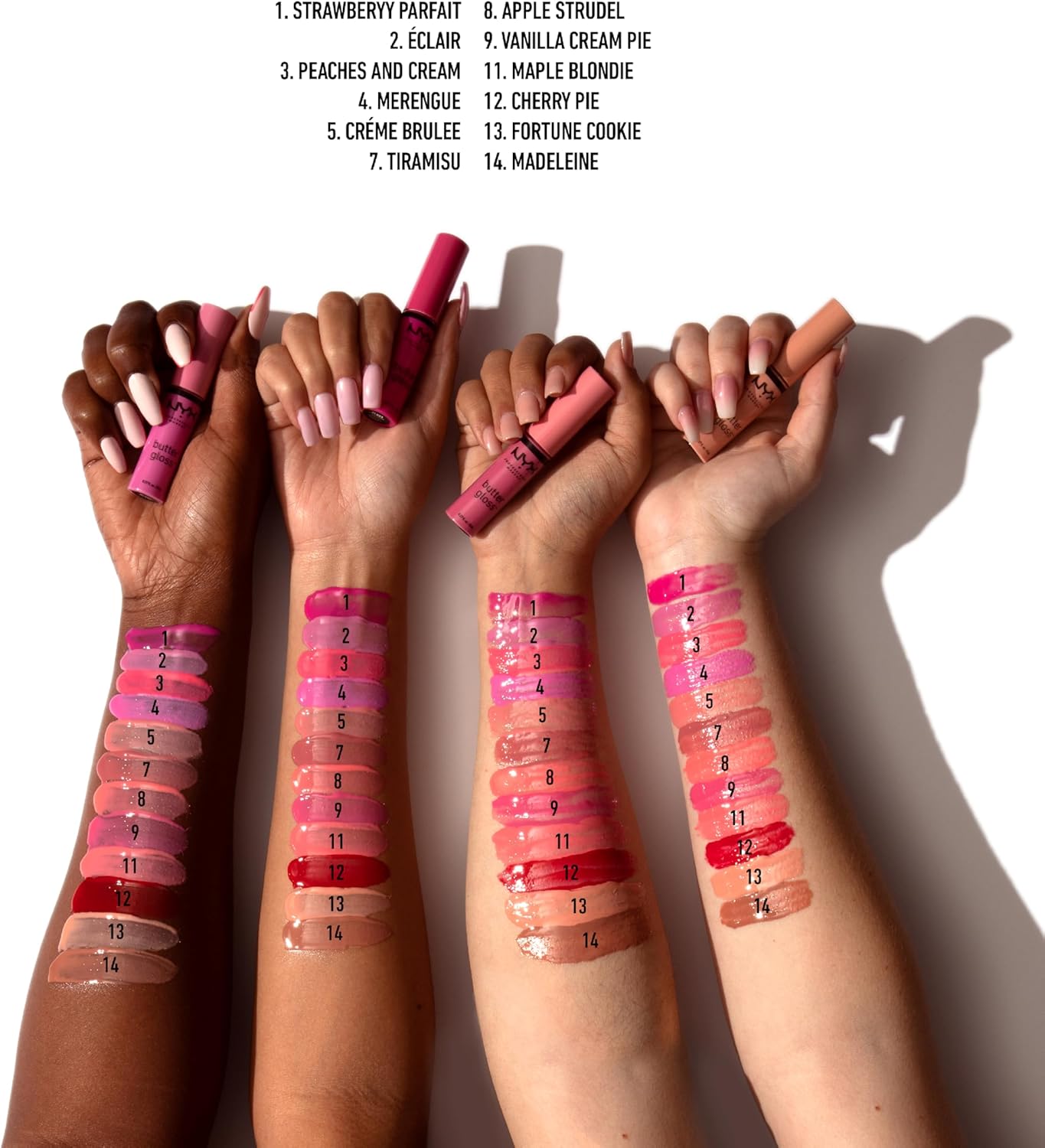 NYX PROFESSIONAL MAKEUP Butter Gloss, Eclair 02, 8 ml