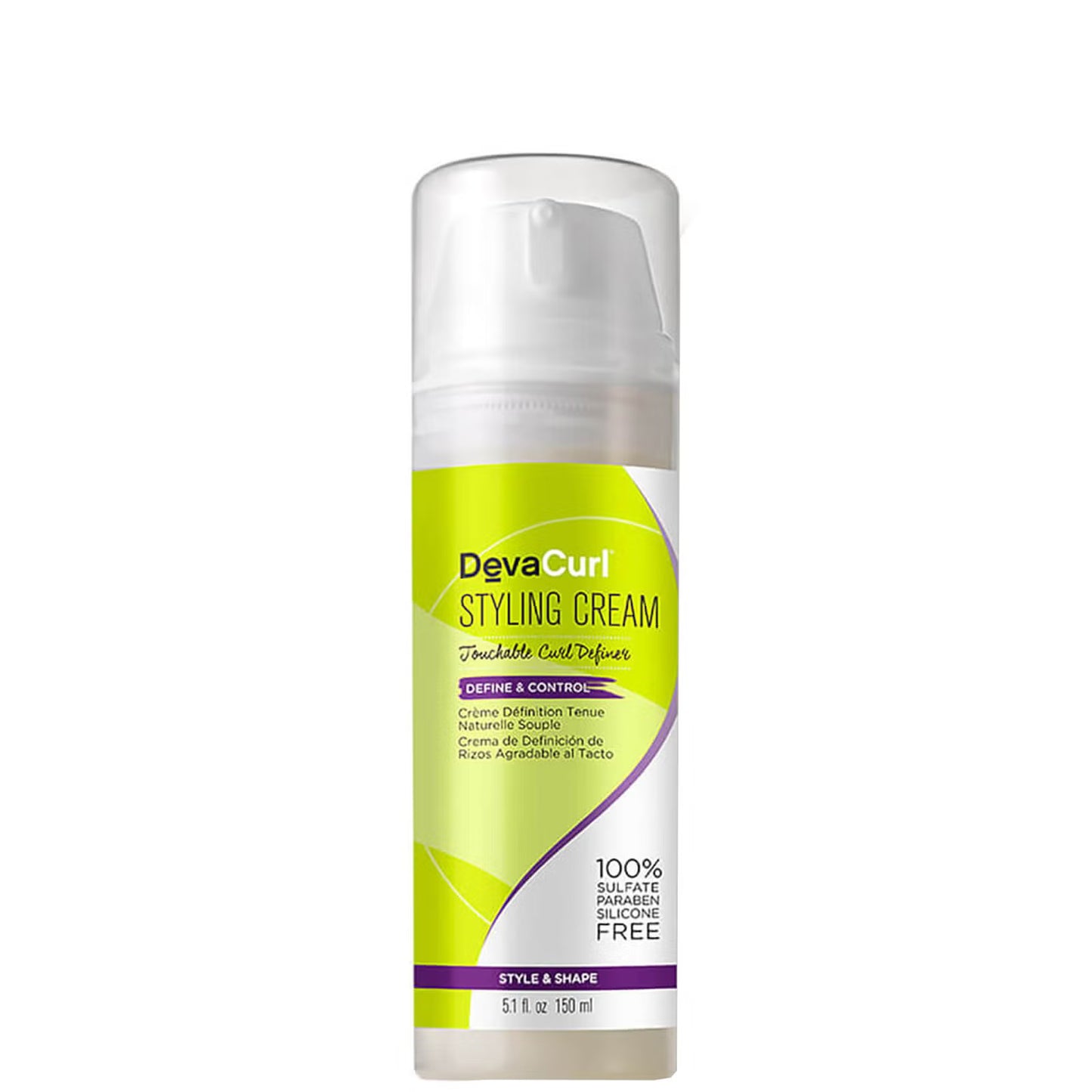 Devacurl Styling Cream, Touchable Curl Definer, 150 ml