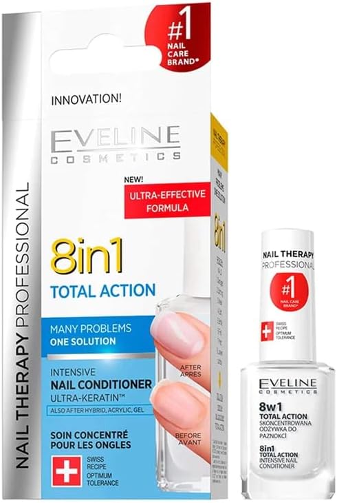Eveline Cosmetics 8 in 1 Total Action, Intensive Nail Hardener 
