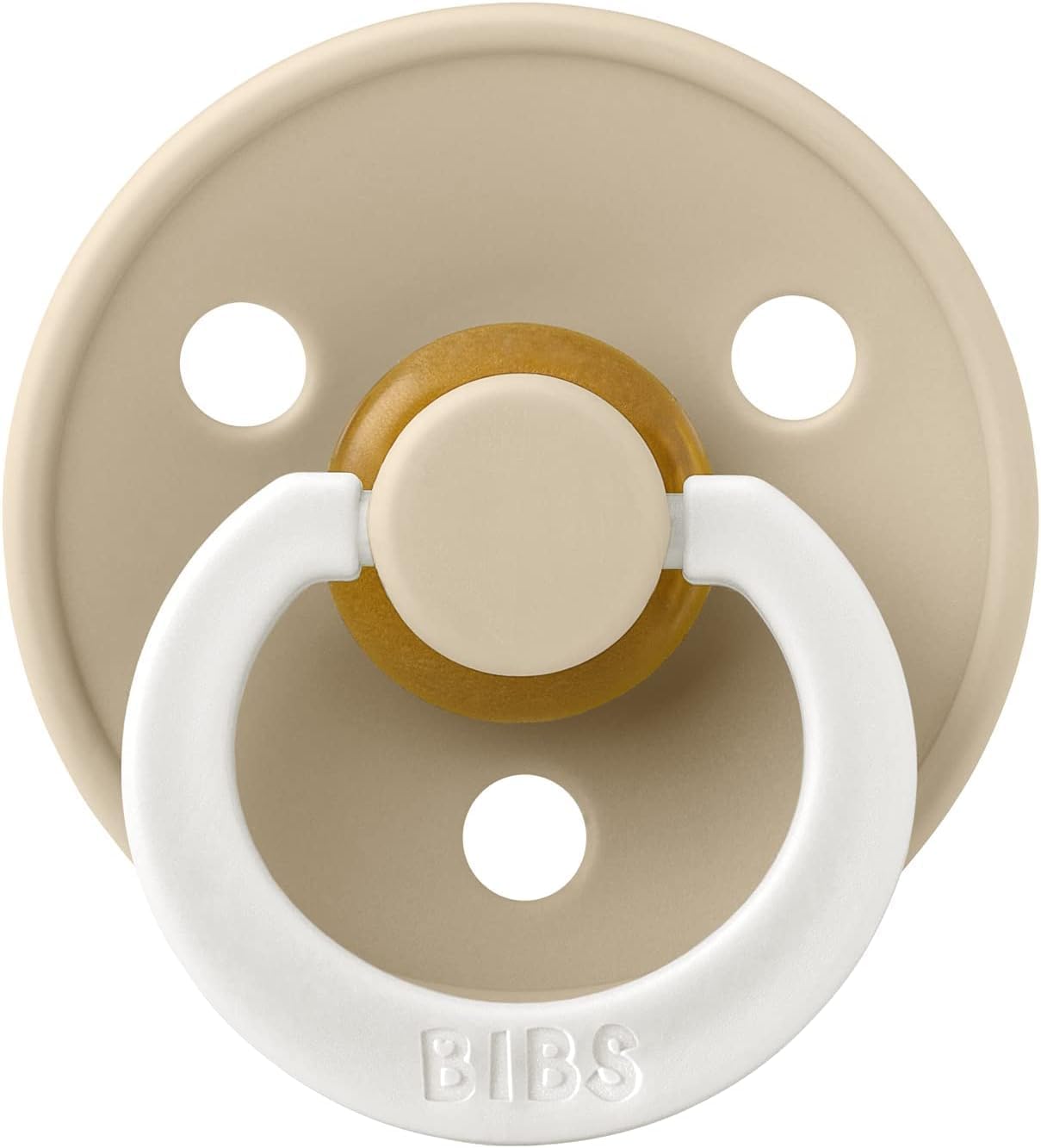 BIBS Pacifier Size 1, Latex, Vanilla Glow
