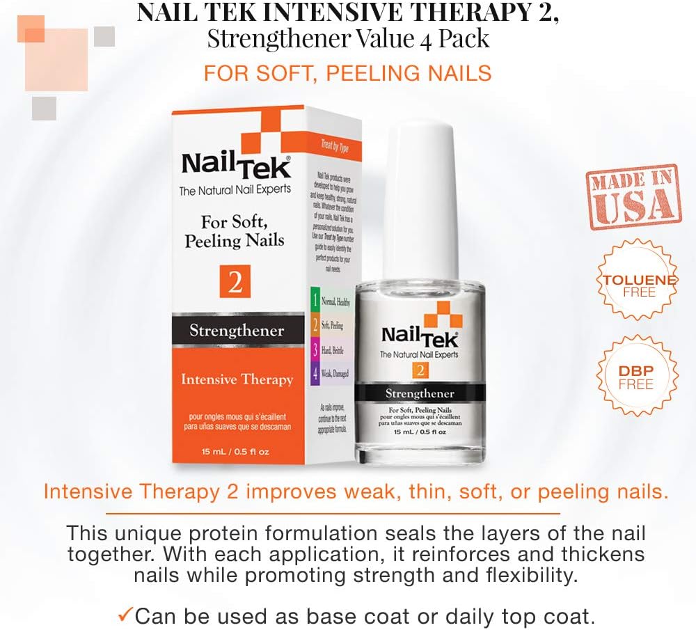Nail Tek Intensive Therapy II 0.5 oz (2 pack)