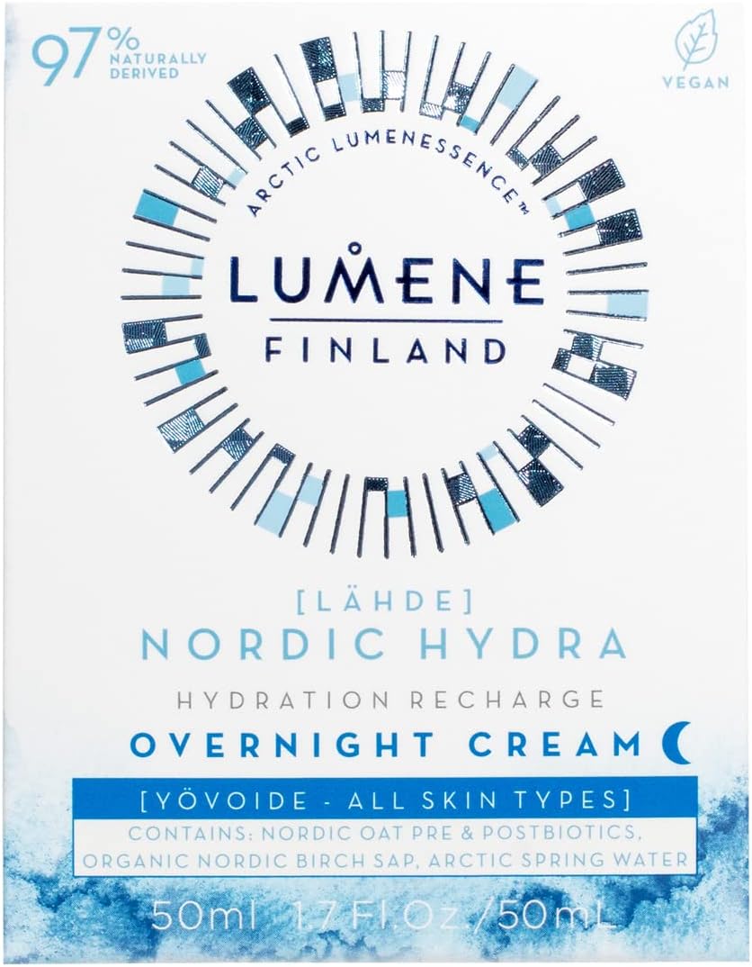 LUMENE Nordic Hydra [Lähde] Hydration Recharge Overnight Cream, Vegan 50 ml