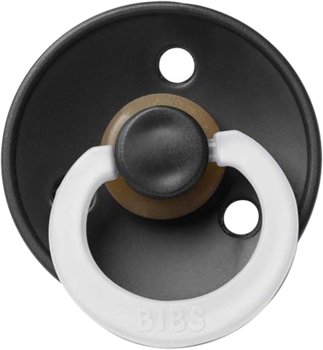 BIBS Pacifier Size 1 - Baby 0-6M - Black Glow