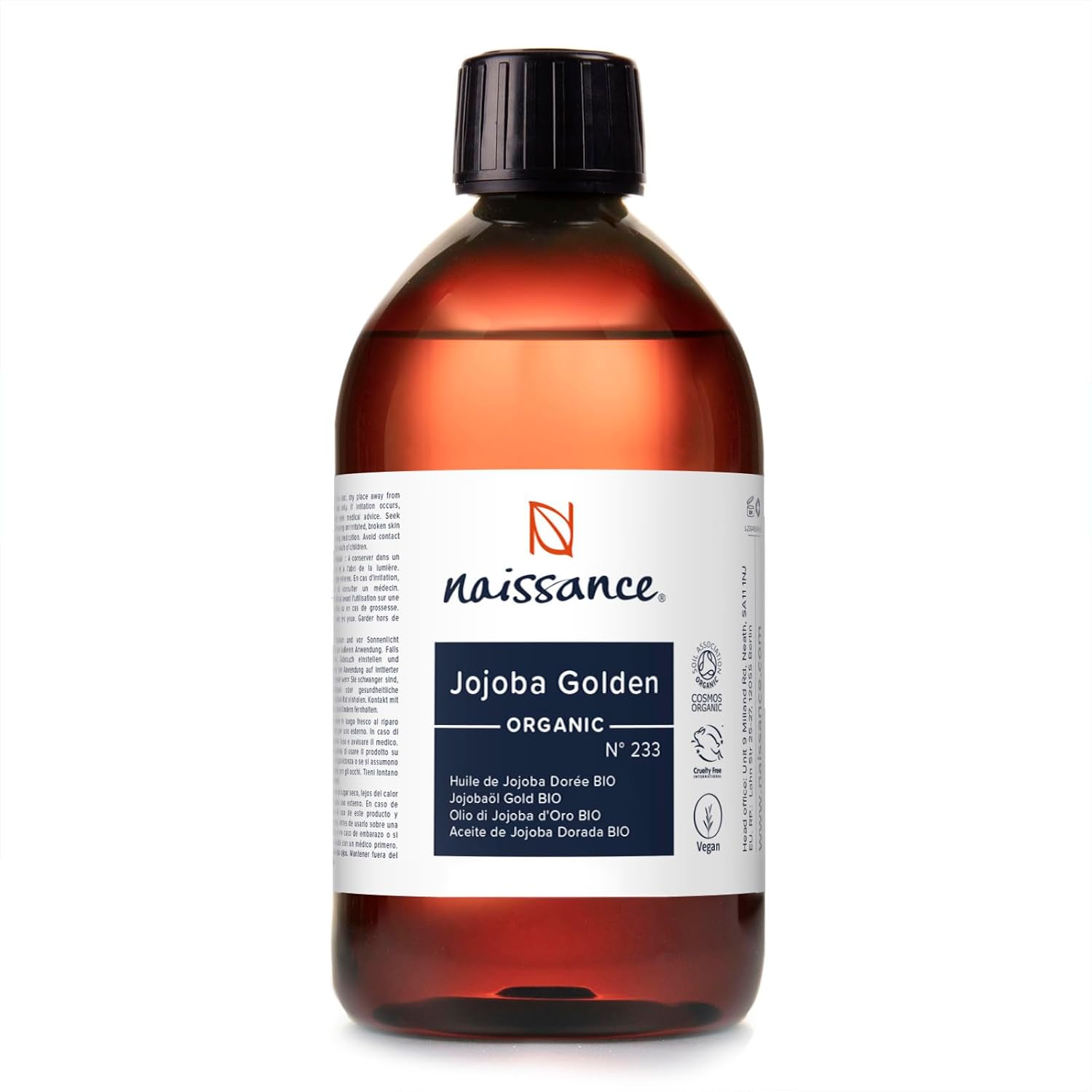 Naissance Organic Golden Jojoba Oil 500ml