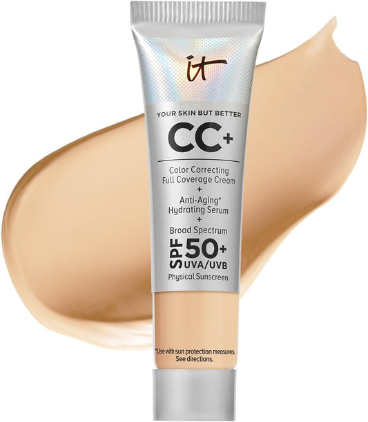 It Cosmetics Your Skin But Better CC Color Correcting Full Coverage Cream + Concealer, Medium, 12 ml