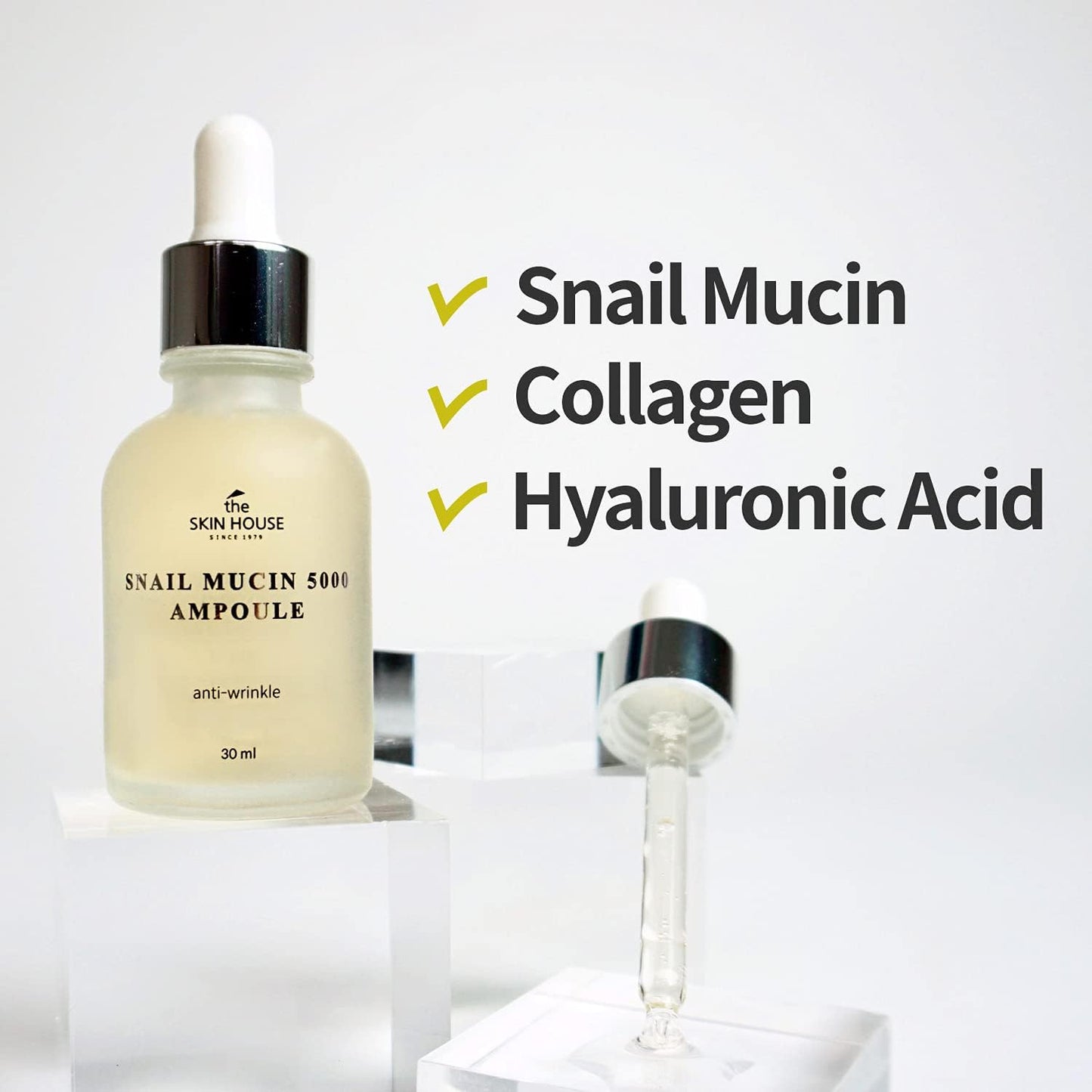 The Skin House Snail Mucin 5000 Ampoule, 30ml