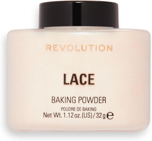 Revolution Beauty London Makeup Lace Baking Powder, Pink Beige