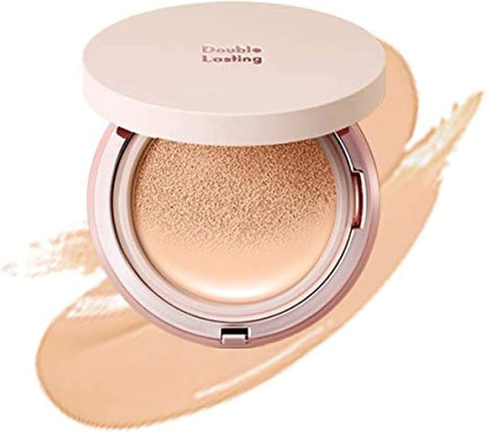 Etude Double Lasting Cushion Glow Foundation SPF50+ PA+++ , Light Vanilla 15 g
