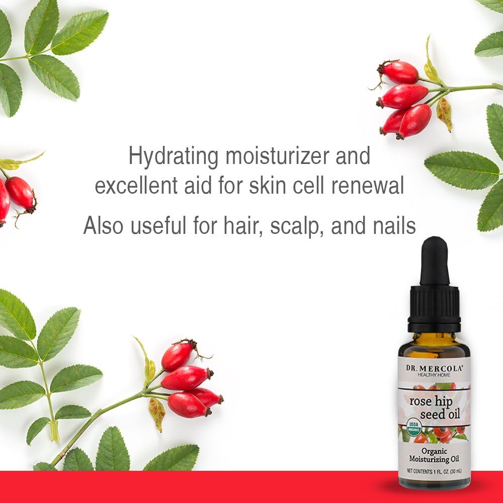 Dr. Mercola, Organic Moisturizing Oil, Rose Hip Seed Oil, 30 ml