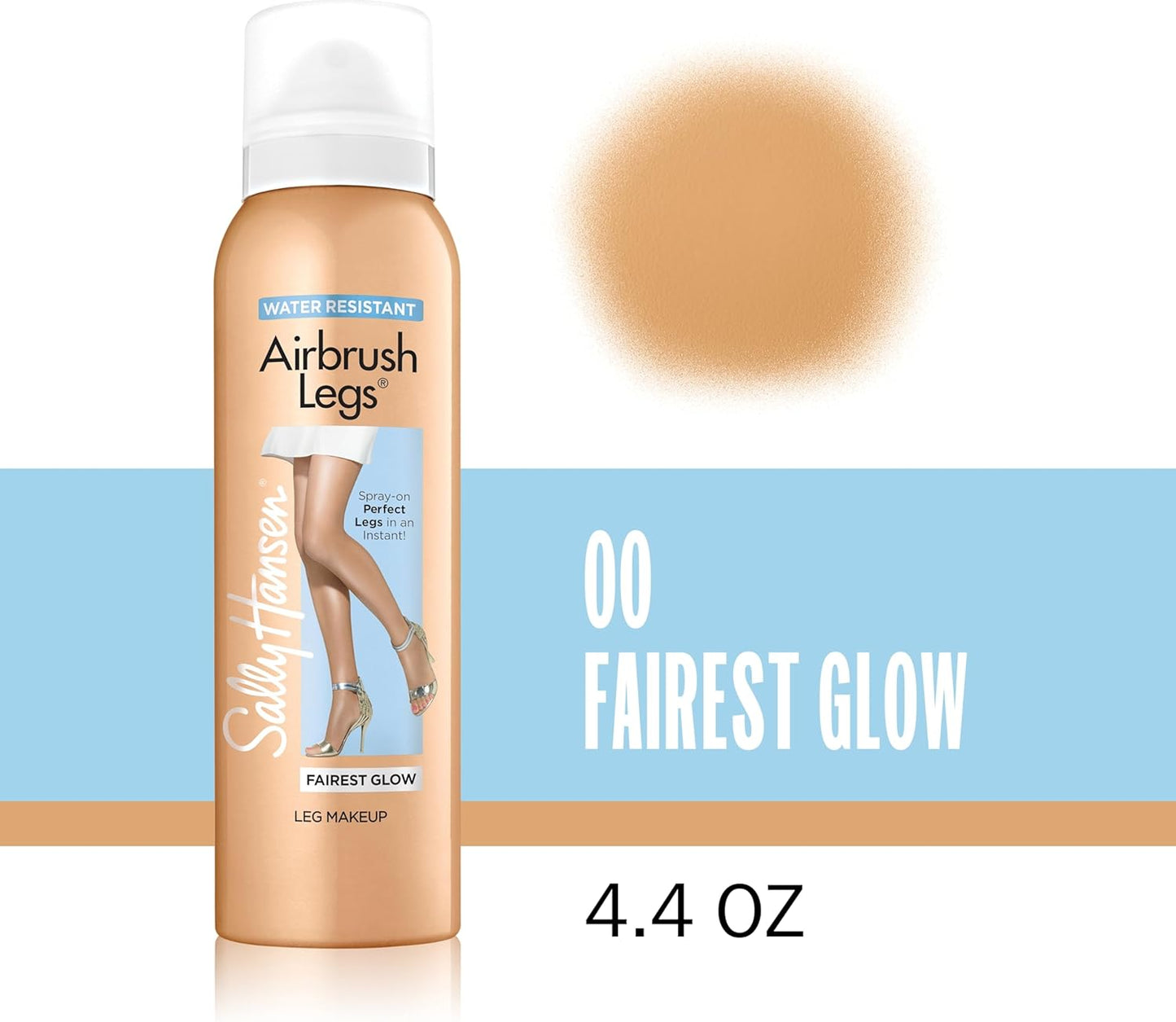 Sally Hansen Airbrush Legs, Leg Makeup, Fairest, 124.7 g