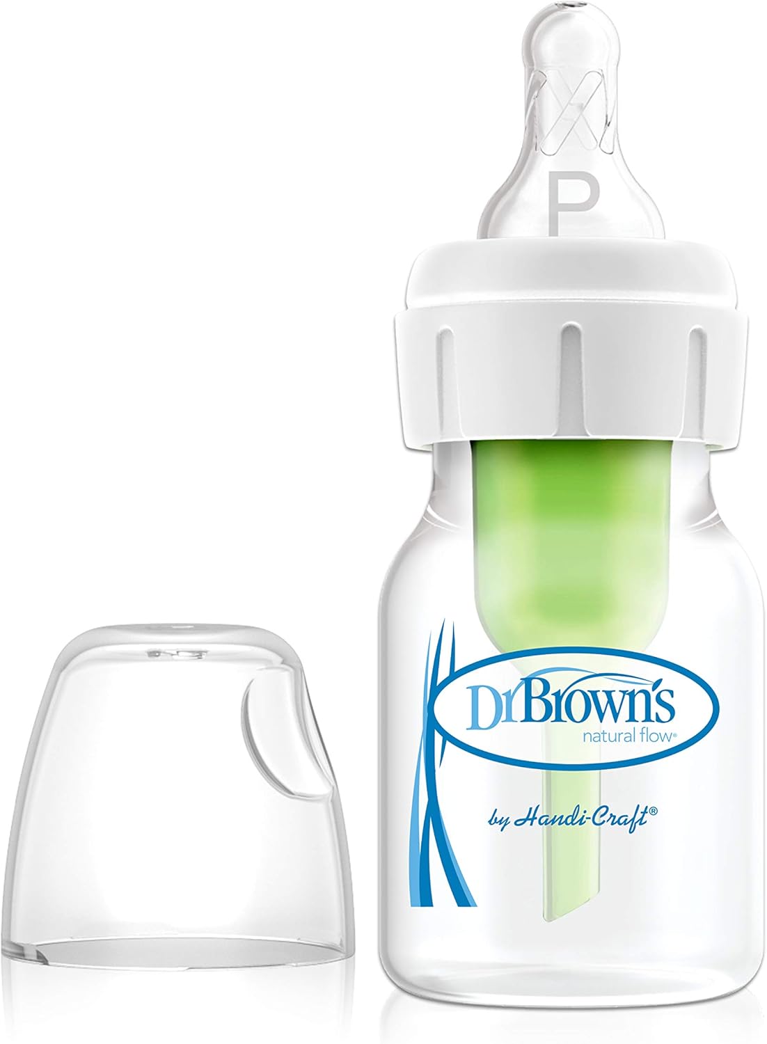 Dr. Brown’s Natural Flow Anti-Colic Narrow Baby Bottle, 2oz/60ml with Preemie Flow Teat, 1-Pack
