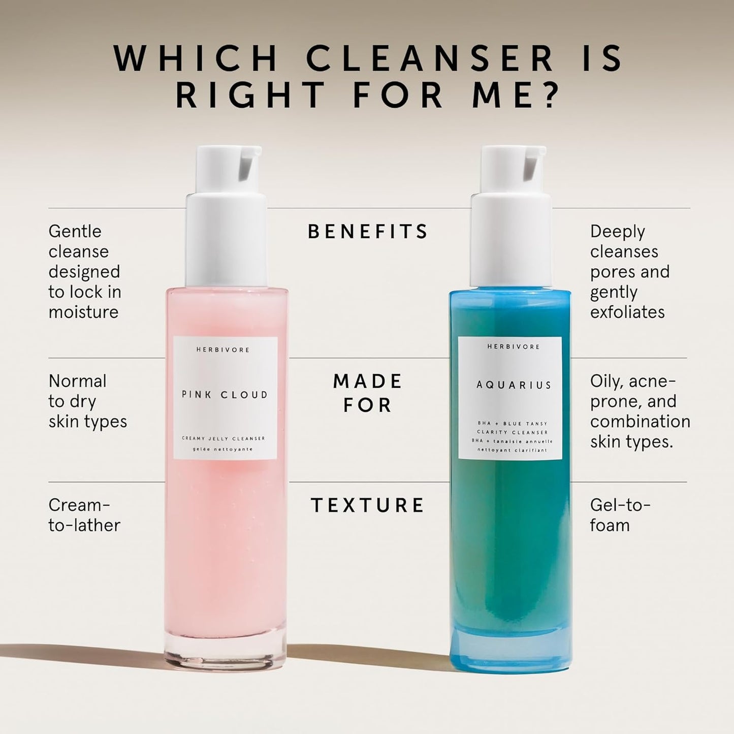 Herbivore Pink Cloud Creamy Jelly Cleanser, 100 ml