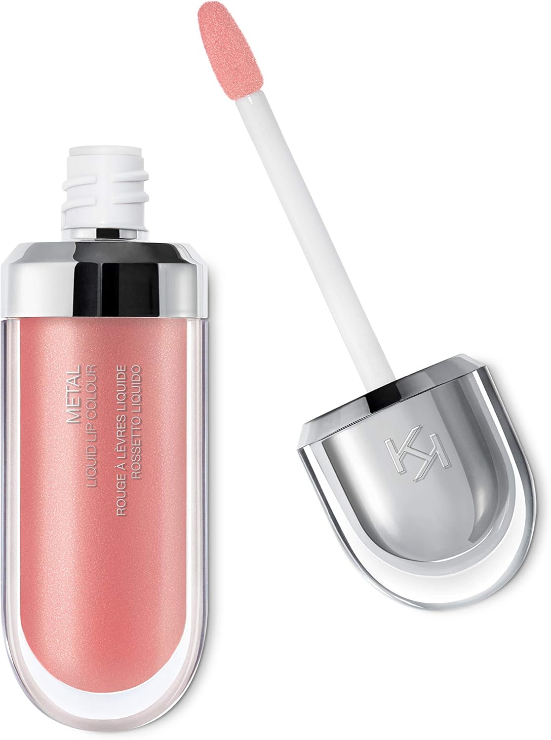 KIKO Milano Metal Liquid Lip Colour - 01 Rosy Nude, 6.5 ml