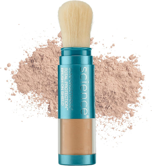 Colorescience Sunforgettable Total Protection Brush-On Sunscreen Mineral Powder for Sensitive Skin, Fair