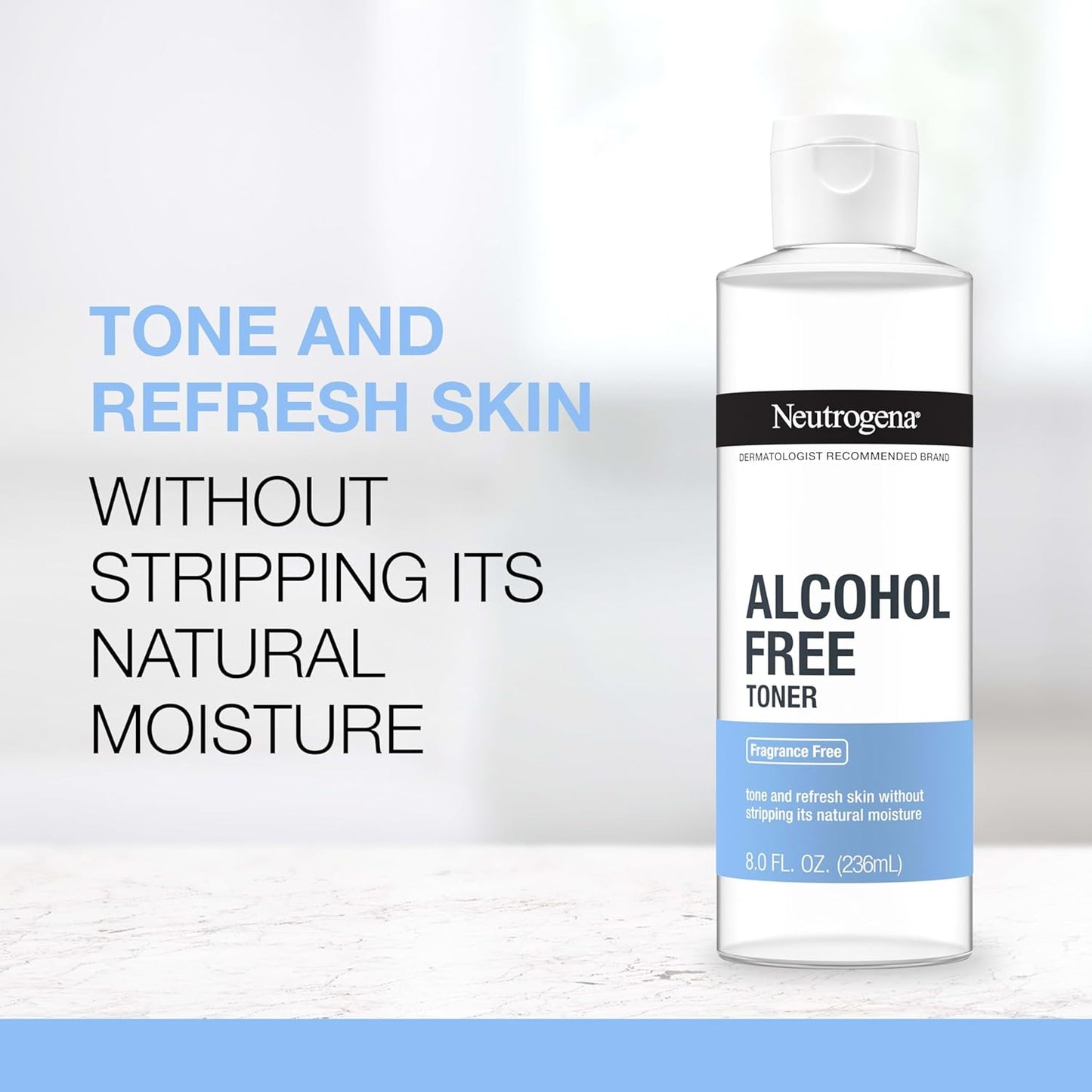 Neutrogena Alcohol-Free Gentle Daily Fragrance-Free Face Toner, 236 ml