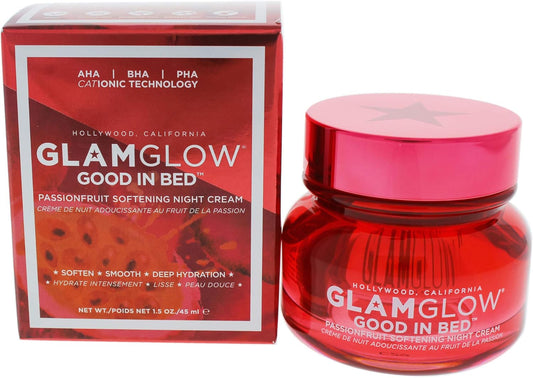 GlamGlow Good In Bed Passionfruit Softening Night Cream, 45ml