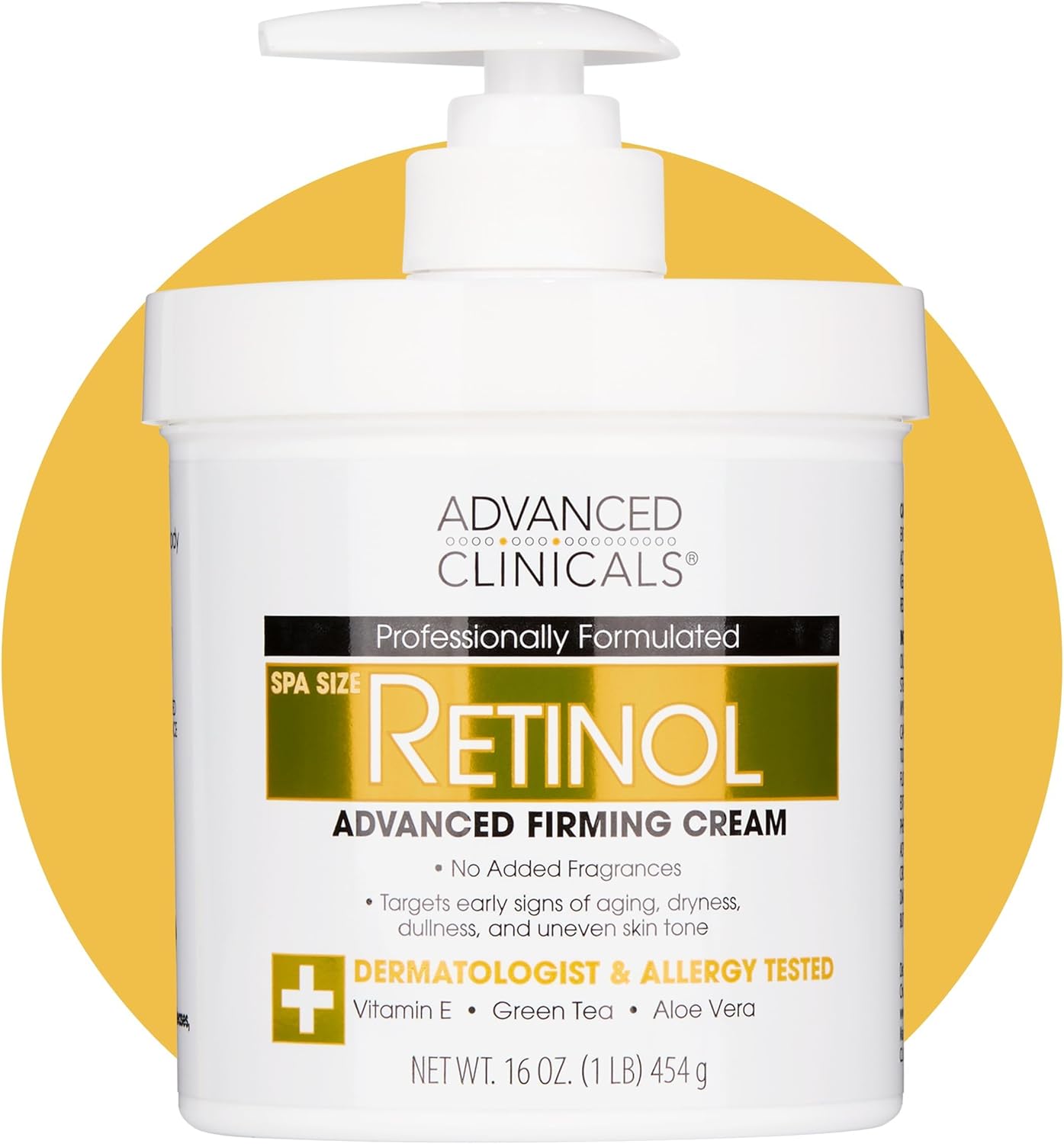 Advanced Clinical Retinol, Advanced Firming Cream, SPA size 454 g