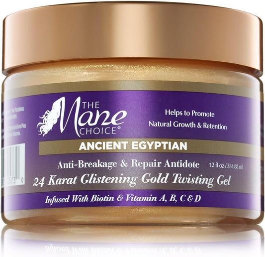 The Mane Choice Ancient Egyptian Anti-Breakage & Repair 24 Karat Gold Twisting Hair Gel