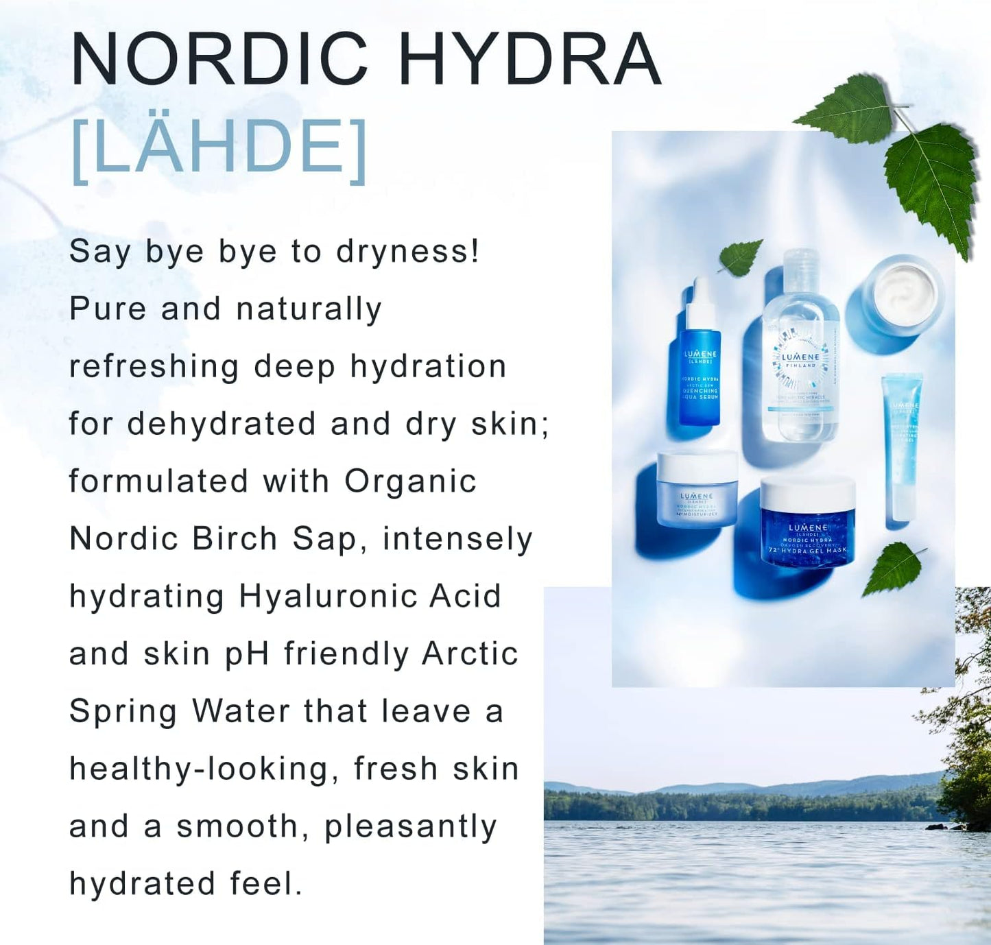 LUMENE Nordic Hydra [Lähde] Hydration Recharge Overnight Cream, Vegan 50 ml