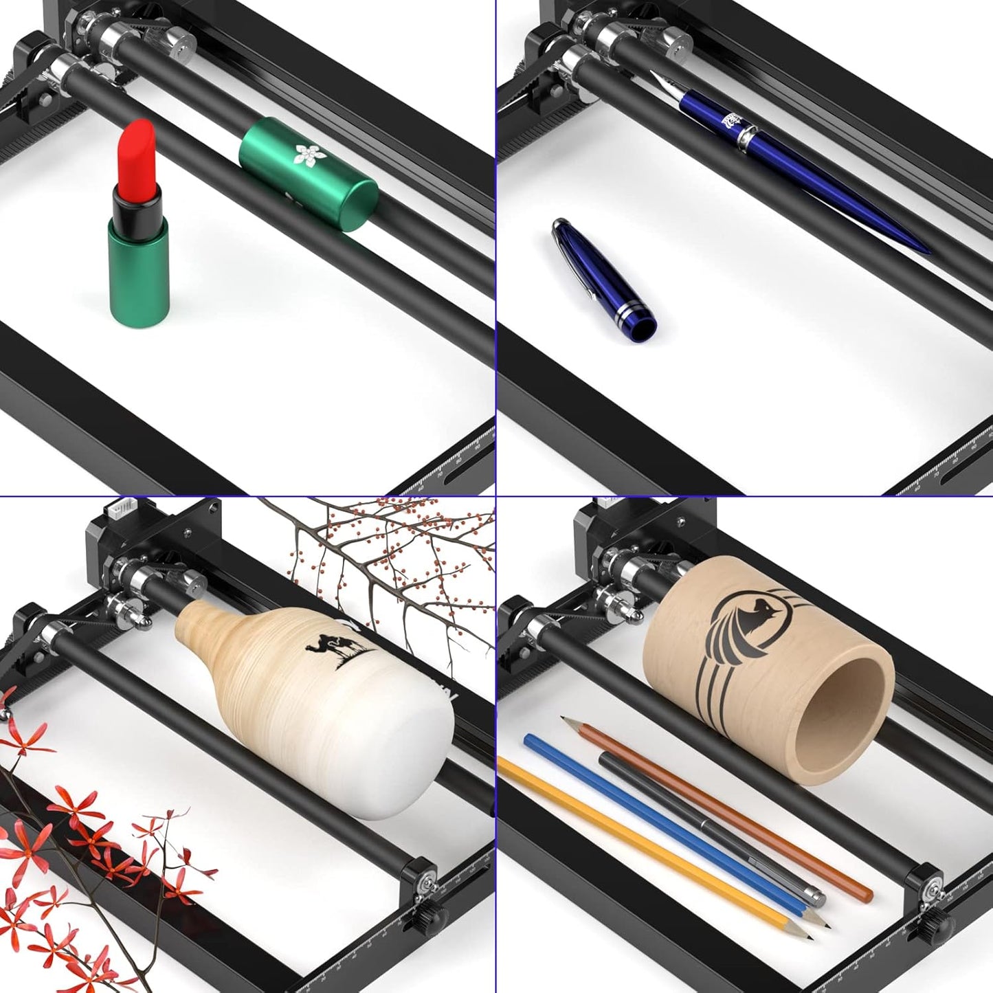 SCULPFUN Engraving Roller, Y Axis Rotary Roller for Engraving Cylindrical Object Cans