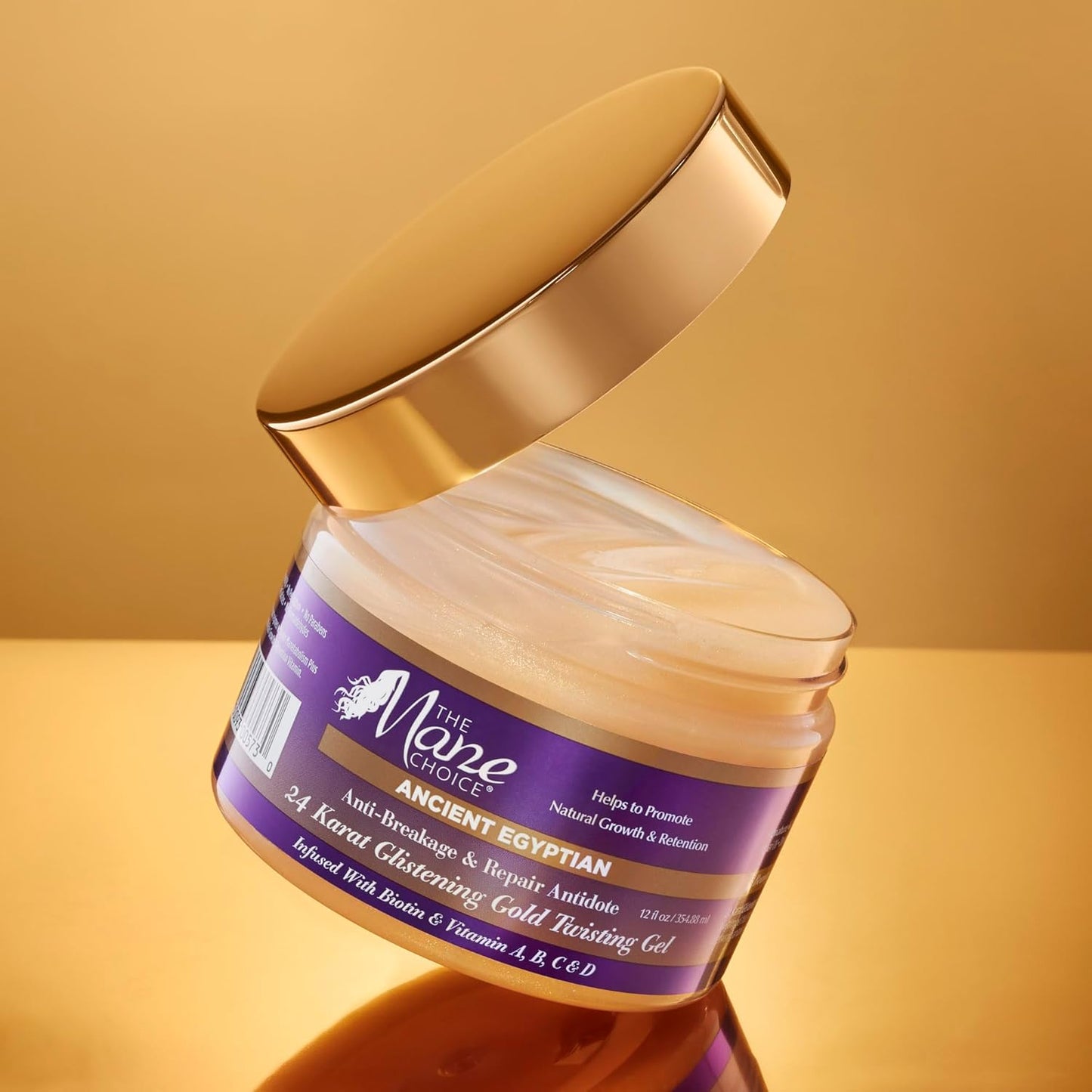 The Mane Choice Ancient Egyptian Anti-Breakage & Repair 24 Karat Gold Twisting Hair Gel, 354 ml