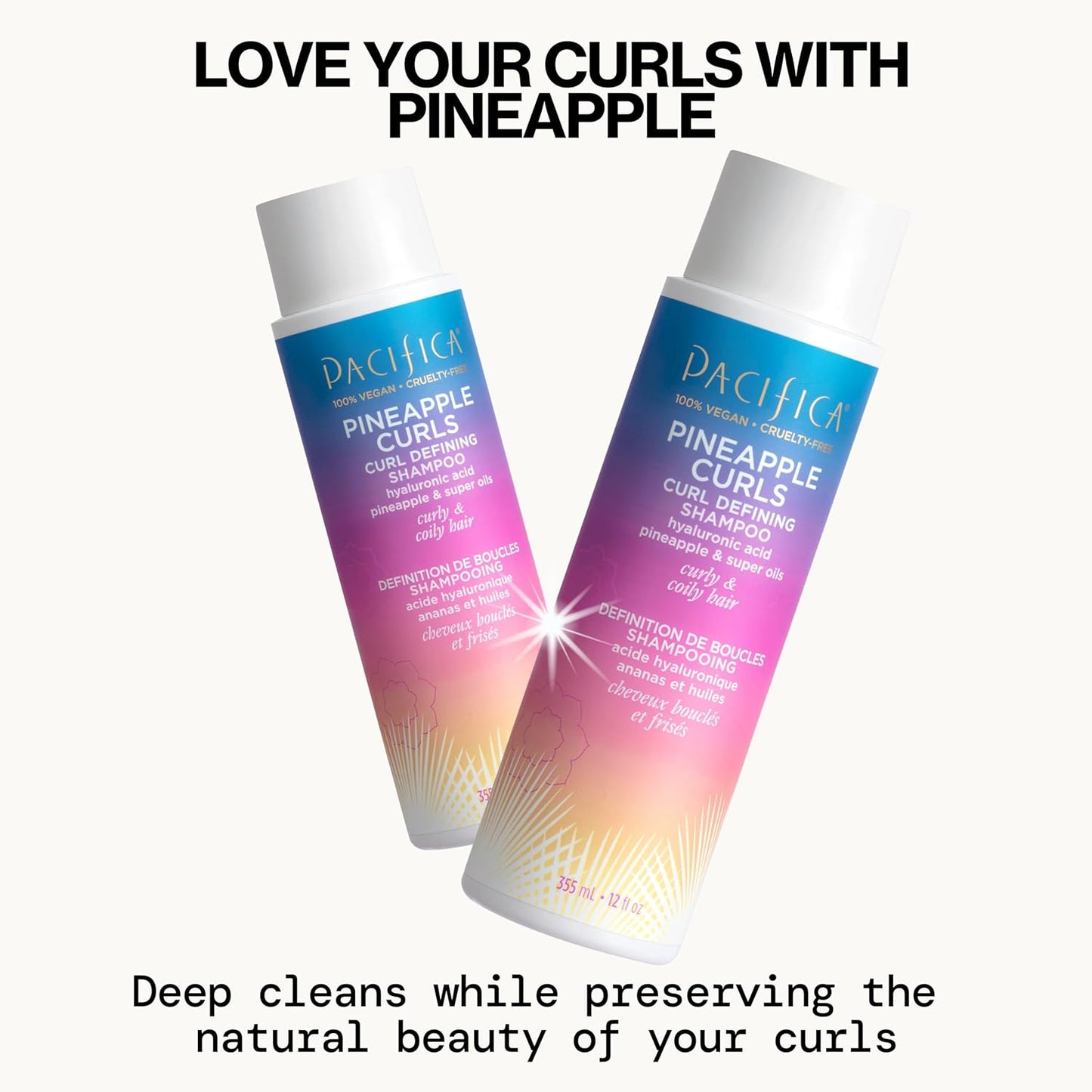 Pacifica Beauty Pineapple Curls Curl Enhancing Shampoo, 355 ml