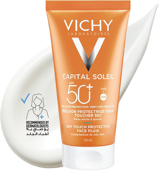Vichy Capital Soleil spf 50 Dry Touch Protective Face Fluid, 50 ml