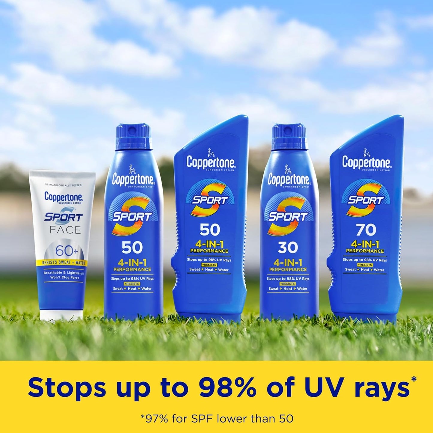Coppertone Sport 4in1 Performance SPF 50, 2 x 156 g (Total 312 g)