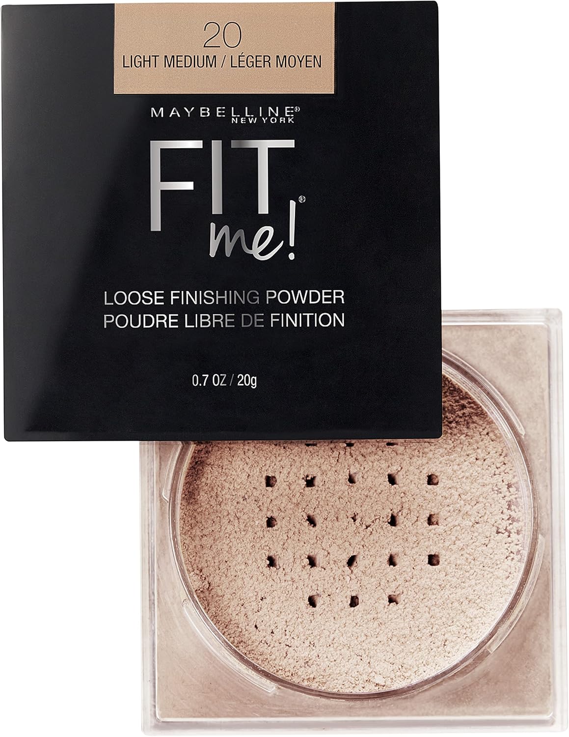 Maybelline Fit Me Loose Finishing Powder, Light Medium, 0.7 oz.
