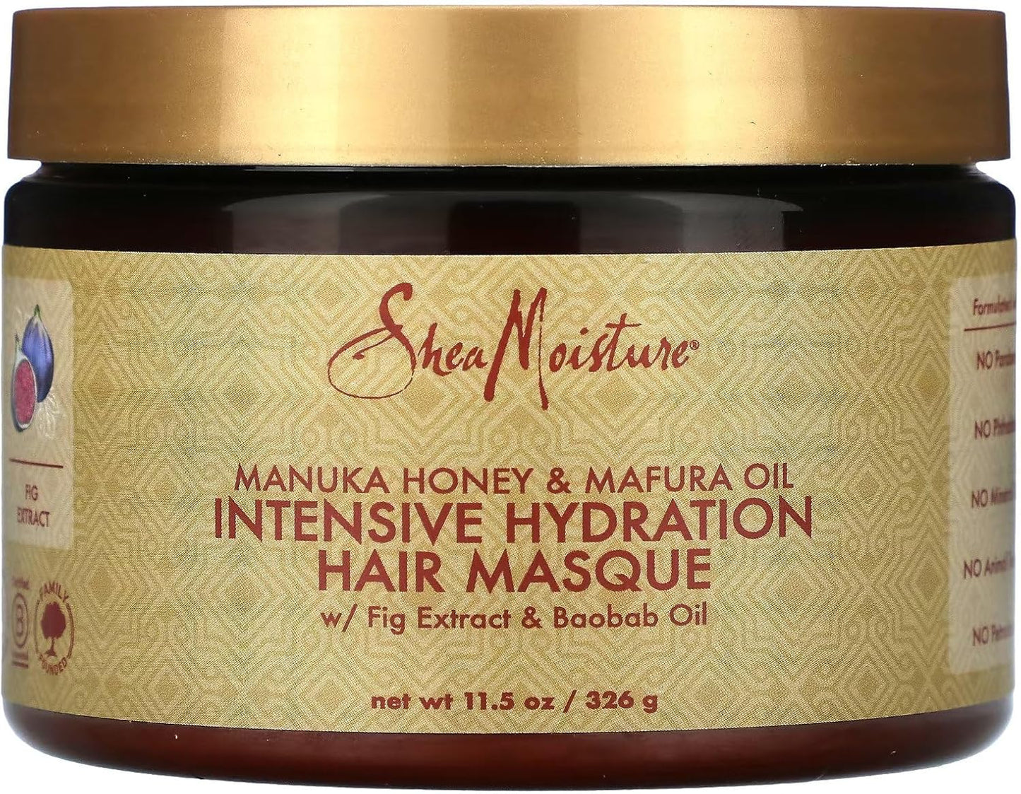 Shea Moisture Manuka Honey & Mafura Oil Intensive Hydration Hair Masque, 326 g
