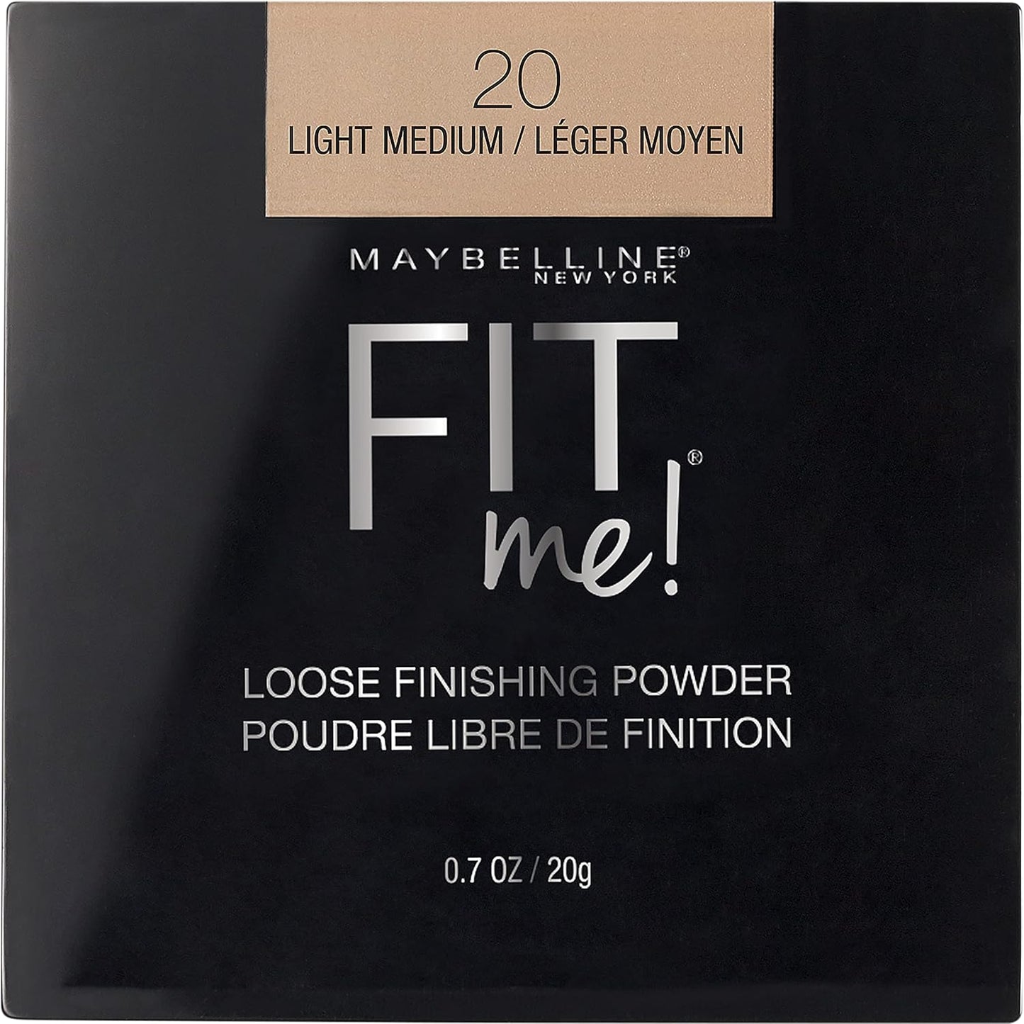 Maybelline Fit Me Loose Finishing Powder, Light Medium, 0.7 oz.