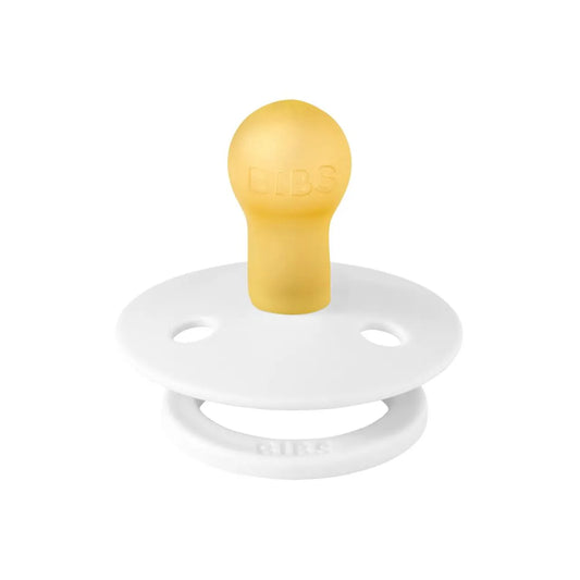 BIBS Pacifier Size 1, Latex, White