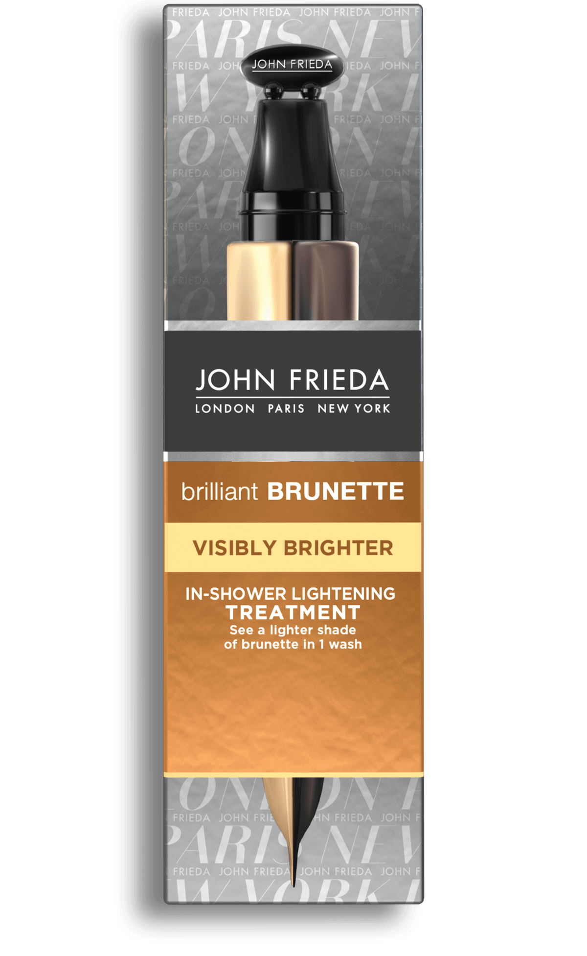 John Frieda BRILLIANT BRUNETTE Visibly Brighter In-Shower Lightening Treatment, 34 ml