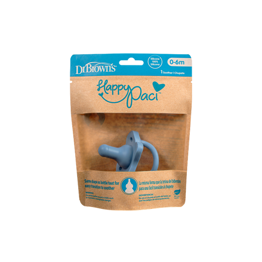 Dr. Brown’s HappyPaci Silicone Pacifier 0-6m, Blue